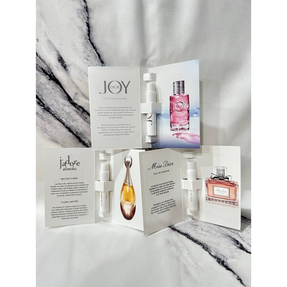 Dior fragrance samples bundle 3pc-J'adore/Miss Dior/Joy 1ml each Luxury Perfume